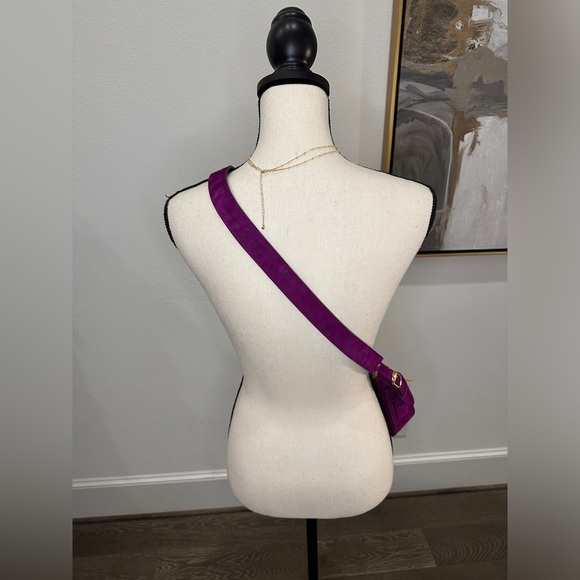 Collector’s Item (Rare Find) Roberto Cavalli purple suede beadded crossbody bag - Picture 9 of 13
